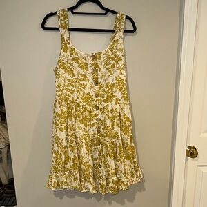Kori Yellow Floral Dress
